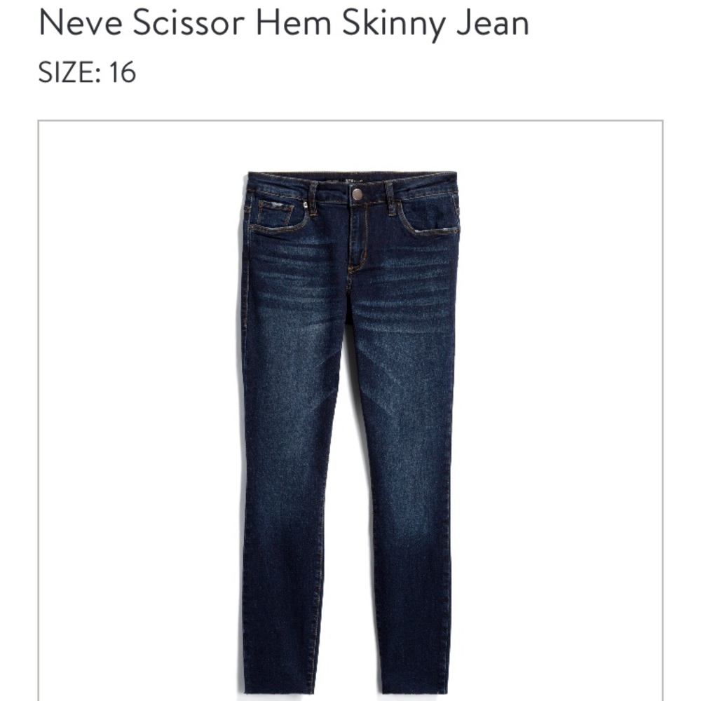 STS Blue 
Neve Scissor Hem Skinny Jeans
Size 16